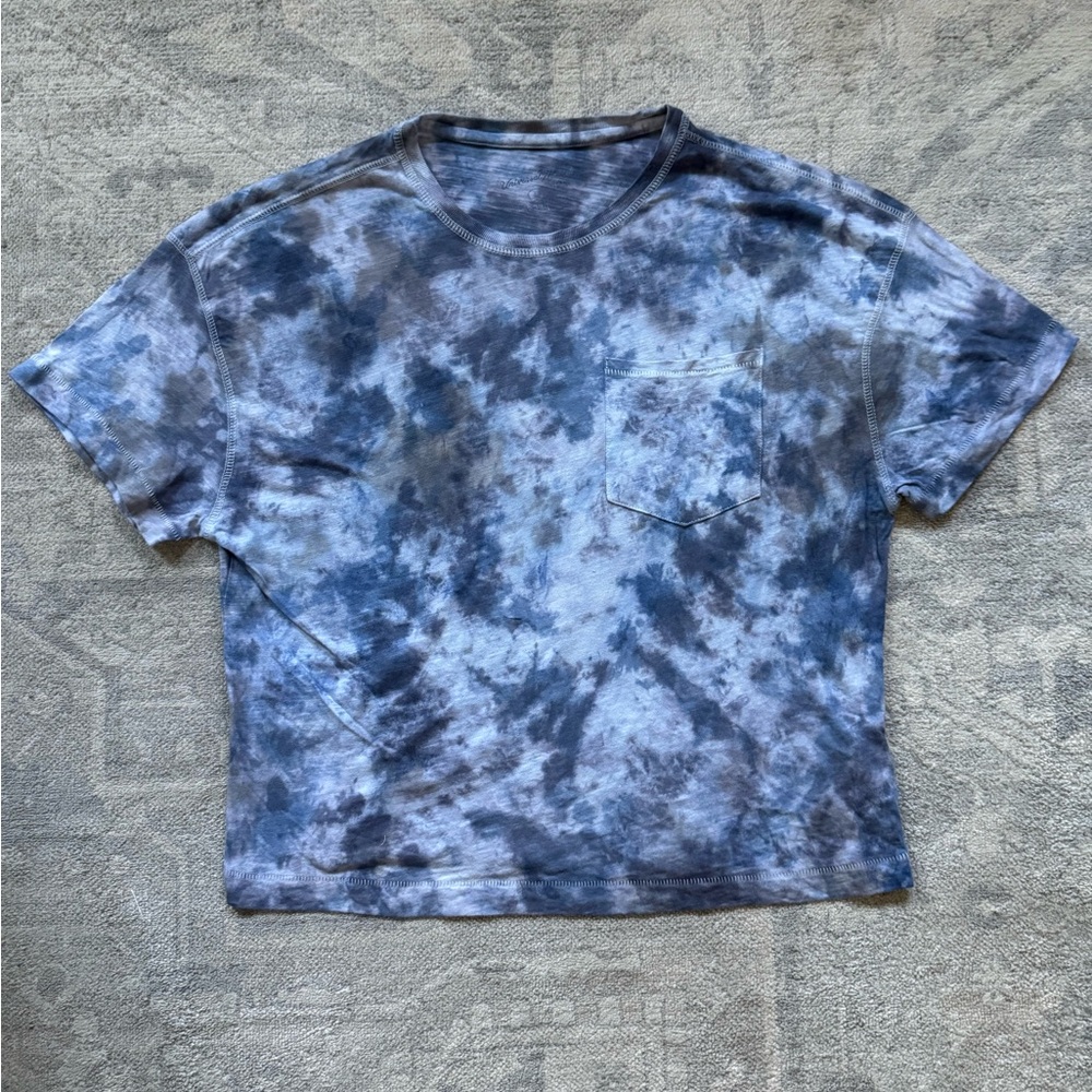 Custom Tie-Dyed Boxy Crop Top T-Shirt